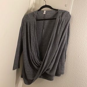 Open front sweater